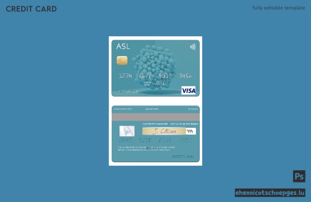 Beispielvorschau der Australia Australian Settlements Limited (ASL) Visakarte